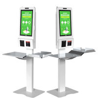 Kiosque de paiement à écran tactile mural de 21.5 pouces avec imprimante thermique Scanner de codes à barres Qr Machine de paiement en libre service