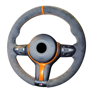 Prix d'usine <span class=keywords><strong>E46</strong></span> Accessoires d'intérieur Couverture de <span class=keywords><strong>volant</strong></span> en fibre de carbone en <span class=keywords><strong>cuir</strong></span> véritable de luxe Conception de protection Alcanta Ra - Product Image 1