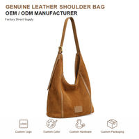 Sac hobo en cuir suédé véritable, vintage, grande capacité, sac à bandoulière souple pour femmes, pour le bureau, les voyages et l'usage quotidien, entièrement personnalisable