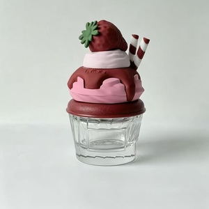 Lindo frasco de perfume 3D con forma de postre |   Botella de Spray de Vidrio Recargable de 75 ml con Tapa de Silicona para el Hogar y Viajes - Product Image 5