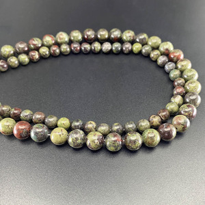 Perles rondes en pierre de sang de dragon pour la fabrication de bracelets, origine Yiwu ST0153 - Product Image 2