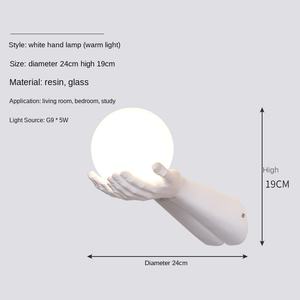 Lámpara de Pared LED Moderna de Resina con Atenuador, Luz Blanca Cálida, Garantía de 2 Años, para Escaleras, Sala de Estar y Dormitorio - Product Image 4