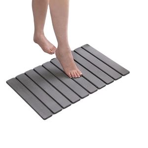 Super Absorbent Eco-Friendly Diatomaceous Earth <b>Bath</b> Mat Foldable Compact Non-Slip Quick Drying Modern American Style Square for - Product Image 1