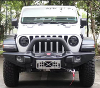 Pare-chocs avant trapu pleine largeur en acier pour AEV avec barre antibrouillard pour Jeep Wrangle JL Jk pour Rubicon