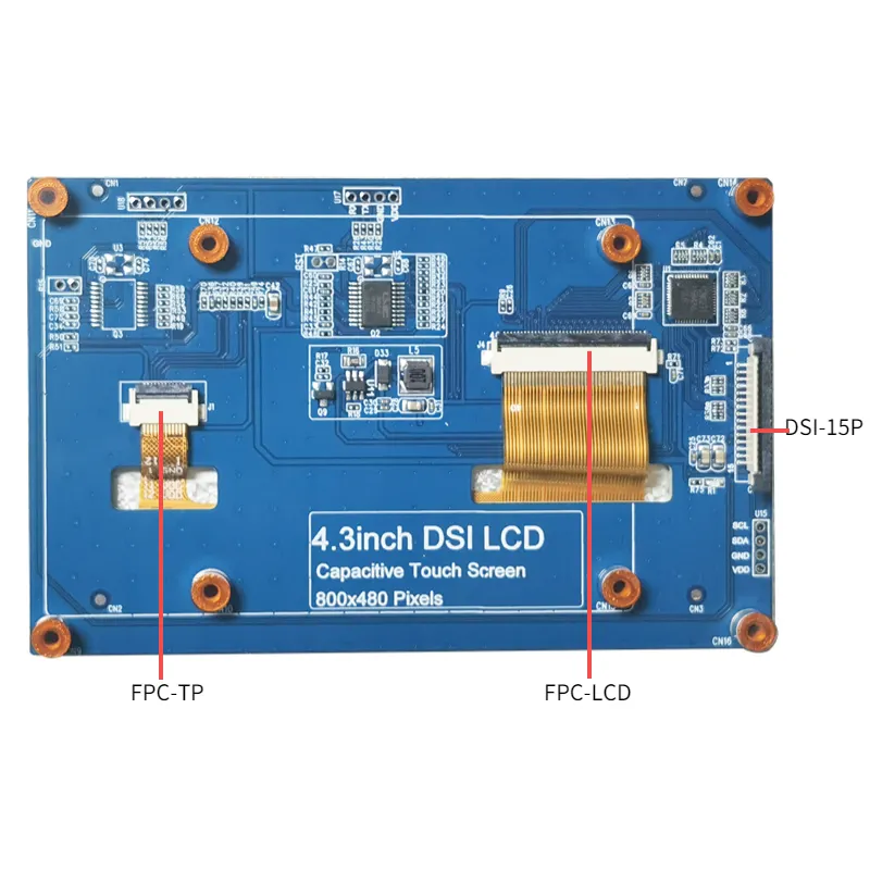 4.3 inch LCD module hd-mi hiển thị 800*480 TFT màn hình cảm ứng mô-đun Raspberry Pi 4.3 inch TFT LCD