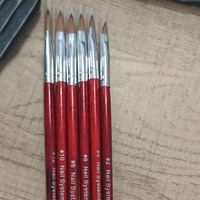 Pinceau à ongles en acrylique Kolinsky 2/4/6/8/10/12, manche en bois rouge, pinceau pour gel constructeur, pinceau de manucure, outils de dessin, outils de manucure