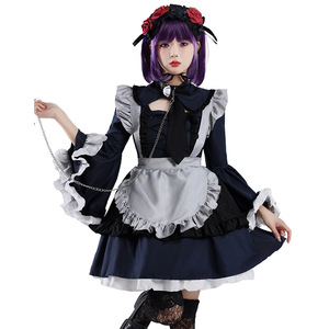 Disfraz de Cosplay de Maid de Yi Xiaoyi Kitagawa Kaimu para Mujer Adulta, Traje de Anime de Poliéster, Ropa de Disfraz, Origen Transfronterizo, Envío en 7 Días - Product Image 5