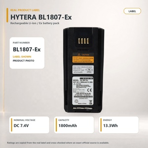 Batería de Radio Recargable Original Hytera BL1807-Ex de 1800mAh IP67 para PD71XEx y PD79XEx, Suministro para Proyectos en Sitios Peligrosos - Product Image 1
