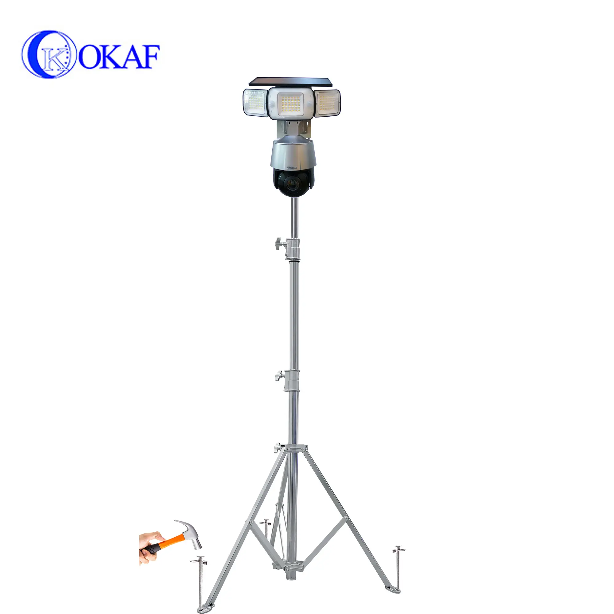 OKAF मोबाइल 4G उच्च परिभाषा प्रबुद्ध एलईडी नाइट विजन 360 डिग्री गेंद-प्रकार सीसीटीवी कैमरा