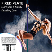 Ensemble de bâtons de danse robustes et durables pour la salle de sport à domicile ou le studio Poteau de 45mm en acier inoxydable pour les entraînements de fitness complets pour la danse sur poteau