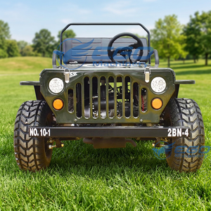 All Terrain Vehicle Desert Buggy Electric/ Gasoline Mini Jeep for Kids and Adults 4 Wheels 2 Seats Willys Style - Product Image 3
