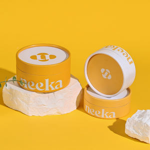 Embalaje de caja de tubo de papel de sellado de tubo de cartón Uv de té Kraft de polvo redondo personalizado para alimentos - Product Image 1