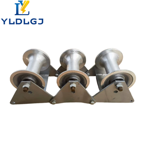 Rouleau de guidage industriel articulé YILI à trois roues en aluminium pour le déposement souterrain de câbles électriques et de télécommunications - Product Image 6