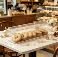 Offre Spéciale : Contenants et Boîtes à Desserts Jetables Transparents de Qualité Alimentaire avec Épaisseur Personnalisable Modèle 017 pour Gâteaux, Pains et Salades