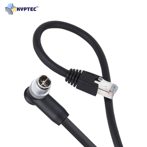 Industrial Camera Cable RJ45 to M12-8P X-Coded Male Right Angle High Speed Data Transmission Cable - Product Image 3