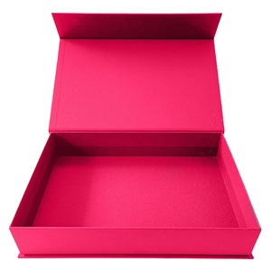 Luxury Custom Logo Pink Magnetic Cardboard Paper Packaging Gift Box Make Up Wig Box