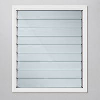 Glas-Lamellenfenstersystem für Hotel- und Schulgebäude