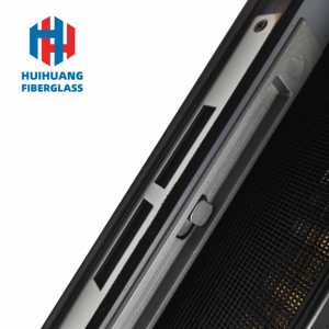 Porte coulissante pliante moderne en aluminium sans perçage avec grille diamantée, rail <span class=keywords><strong>bas</strong></span>, ignifuge, installation facile - Product Image 4