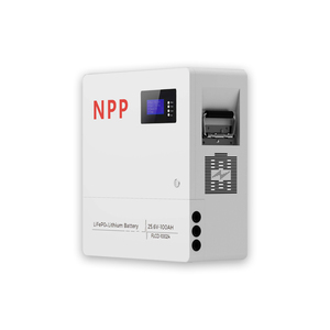 แบตเตอรี่เก็บพลังงานแสงอาทิตย์สำหรับบ้าน 51.2V 5-10kWh แบบแยกส่วน IP65 CAN ติดผนัง สถานีพลังงานแบบพกพา อายุการใช้งาน 10000 รอบ - Product Image 1