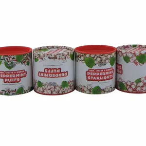 Peppermint puffs embalagem cilindro tubo do comércio de alimentos caixa de cartão fornecedor