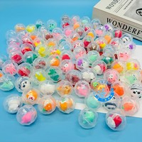 Jouets en capsules d'œufs torsadés en plastique transparent avec figurines miniatures aléatoires, écologiques pour enfants, cadeaux pour distributeurs automatiques