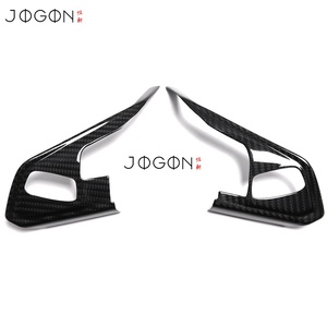 Pour Chevrolet <span class=keywords><strong>Corvette</strong></span> C8 1LT 2020 2021 <span class=keywords><strong>2022</strong></span> 2023 intérieur volant bouton couverture garniture véritable Fiber de carbone voiture accessoires - Product Image 4