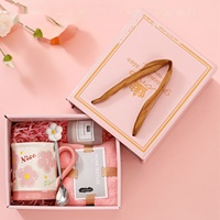 Ensemble cadeau de serviettes et tasse en céramique pour sœur, maman, femme, professeur, collègue, cadeau de remerciement, anniversaire, Saint-Valentin, mariage, boîte cadeau