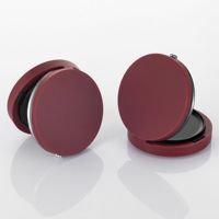 Nieuwe design wijnrode magnetische air cushion compact poeder verpakking cushion compact doosje voor make-up cosmetica verpakking nude kleur