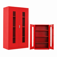 Armoire d'urgence en acier robuste, armoire de stockage d'équipement de lutte contre les incendies, armoire de sécurité verrouillable pour l'école, l'hôpital, le bureau