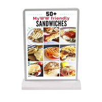Boîte Lumineuse LED Double Face A5 Basse Consommation pour Menu de Restaurant, Porte-Affiches de Bar et Vitrine de Magasin – Support de Table Publicitaire