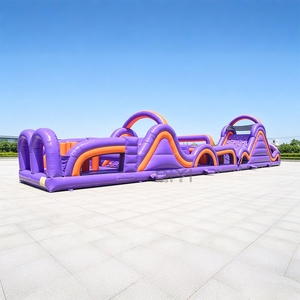 Parcours d'obstacles gonflable commercial pour enfants et adultes, équipement de parc d'attractions extérieur et intérieur - Product Image 4