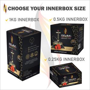 Premium Grade Bio-Kokosnussschalen-Kohle briketts Kokosnuss kohle für Shisha Nargile Shisha Mercy Shape Versand bereit - Product Image 5