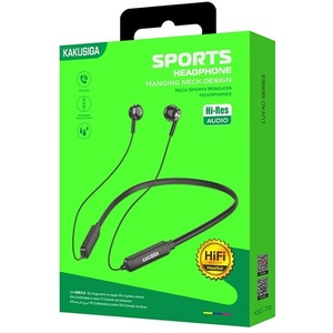 Écouteurs Bluetooth KAKUSIGA à tour de cou, noirs, sans fil, pour le sport, avec micro, pour la course à pied et la salle de sport - Product Image 6