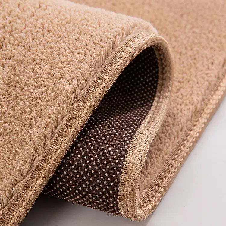 Keset Lantai Karpet Kamar Mandi, Karpet Mewah Tebal Gaya Kualitas Tinggi Grosir Modern PVC Berbulu MOQ Rendah