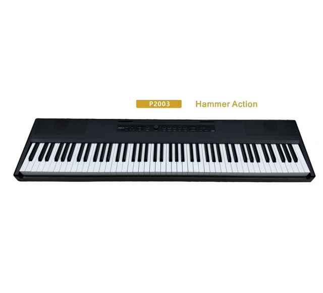 Factory Price Easy to Play Keyboard 88-Key Digital Piano for Playing for Beginner Music Lover Students P2003