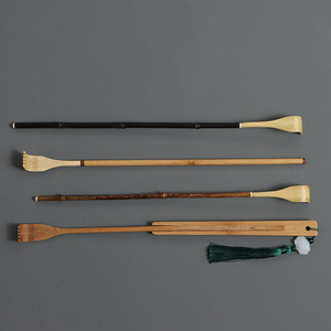 Folding Bamboo <b>Back</b> <b>Scratcher</b> With Tassel Chinese Style For Home Use Convenient Assistive Device - Product Image 1