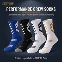 Chaussettes de football professionnelles respirantes, antidérapantes et absorbant la transpiration, tricotées à revers, hauteur mi-mollet, pour le printemps