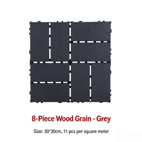 Échantillon Gratuit Prix Abordables Carreaux Composites Modernes DIY 300*300mm Carrés WPC Emboîtables Antidérapants Imperméables Effet Bois Lisse