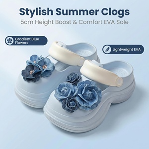 Chaussures à talons hauts pour femmes Yearning, design 3D bleu Enchantress, respirantes, perforées, imperméables, pour intérieur et extérieur - Product Image 3