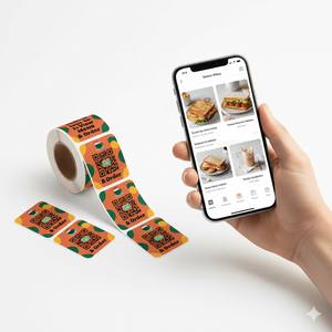 Etiquetas Adhesivas con Código QR Anti-Falsificación Impresas Personalizadas en Rollo para Promoción Empresarial y Embalaje - Product Image 6