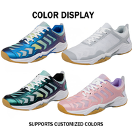 Chaussures de tennis professionnelles de haute qualité pour homme et femme, couleur dégradée, bloc de couleur, respirantes, en maille, chaussures de sport d'entraînement