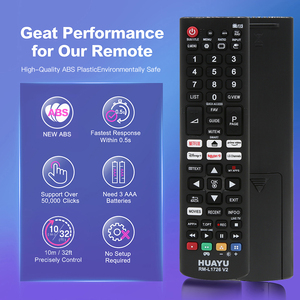 Control Remoto Universal HUAYU RM L1726 V2 para Todos los <span class=keywords><strong>Televisores</strong></span> <span class=keywords><strong>LG</strong></span> LED LCD <span class=keywords><strong>OLED</strong></span> Smart TV con Botón de Netflix Infrarrojo Sin Configuración - Product Image 2