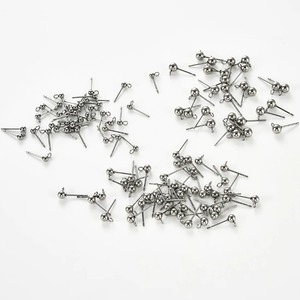 20 pièces de clous <span class=keywords><strong>d</strong></span>'<span class=keywords><strong>oreilles</strong></span> en acier inoxydable hypoallergéniques, or et argent, 3/4/5 mm, <span class=keywords><strong>pour</strong></span> la fabrication de bijoux DIY - Product Image 4