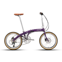 Vélo pliant 451 avec pneus de 20 pouces, alliage d'aluminium, moyeux creux 53T, 120 moyeux, 10 vitesses, freins à disque hydrauliques – Promotion