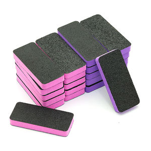批发紫色粉色指甲用品2面矩形超薄缓冲块金刚砂黑色磨砂EVA指甲护理美甲材料 - Product Image 6