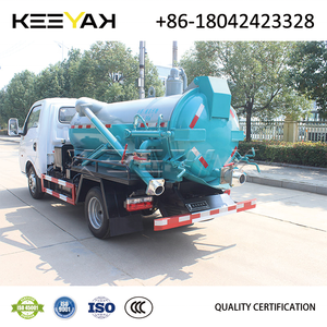 DONGFENG Mini Camión Aspirador Limpieza de Aguas Residuales Camiones de Succión Elevación Hidráulica Cisterna Hidrolimpiador Fabricante Chino - Product Image 3