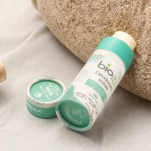 Emballage de déodorant cylindrique biodégradable, tube en papier vide écologique à poussoir pour rouges à lèvres, gloss et cosmétiques - Product Image 1