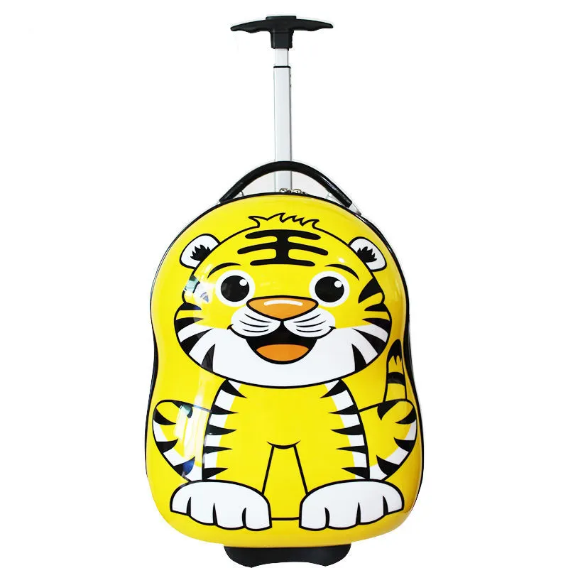 Hard Cute Animal Printing Travel Bag Kids Luggage Spinner Luggage Suitcase Children's Trolley Case Children Luggage Backpack