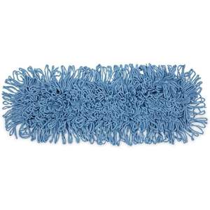 Boardwalk BWK1124 Bleu 24 pouces. X 5 In. Tête de balai en coton/fibre synthétique à extrémités bouclées - Product Image 6