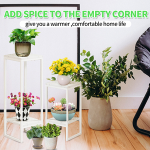 Soporte para Macetas Nórdico de Interior, Material de Acero y Hierro, Soportes de <span class=keywords><strong>Madera</strong></span>, Exhibición para el Hogar, Jardín, Vivero, Uso en el Suelo - Product Image 4